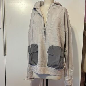 Forever 21 Light Gray Hooded Jacket